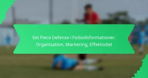Set Piece Defense i Fotbollsformationer: Organisation, Markering, Effektivitet